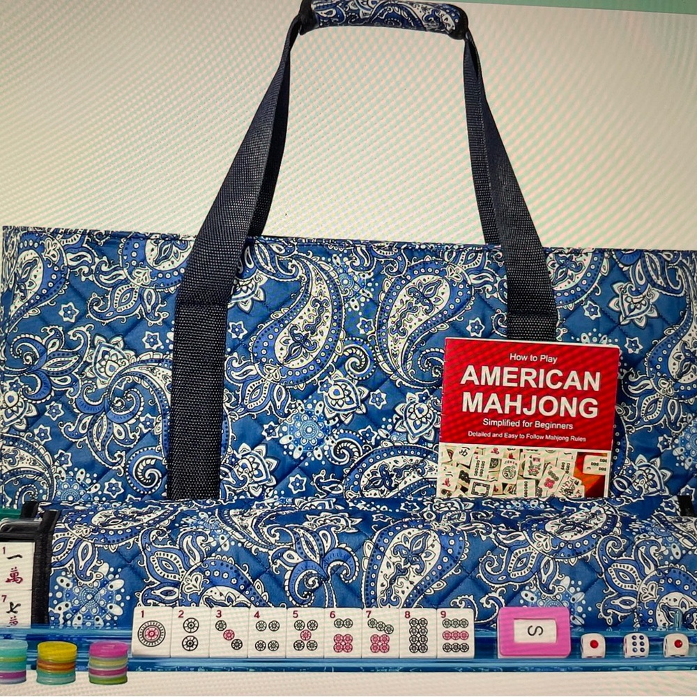 Mahjong NEW Complete Set With Tote Bag